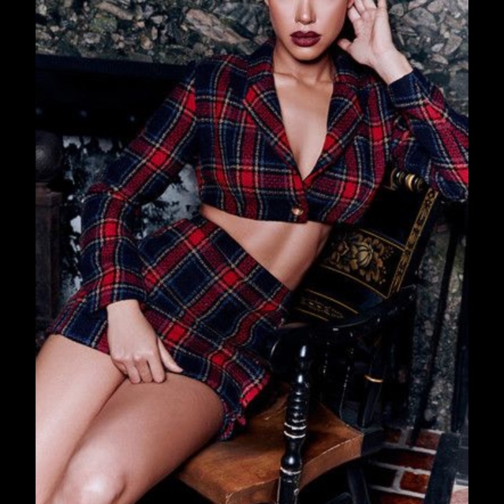 House of CB blue and red rania set